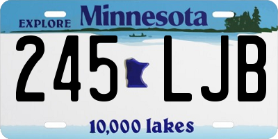 MN license plate 245LJB