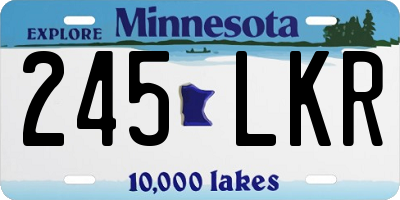 MN license plate 245LKR