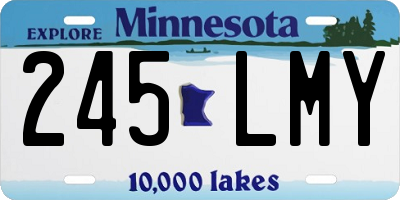 MN license plate 245LMY