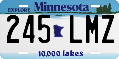 MN license plate 245LMZ