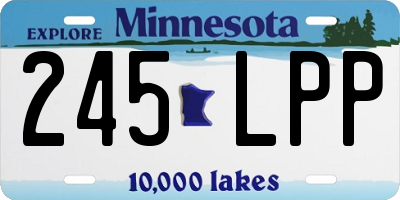 MN license plate 245LPP