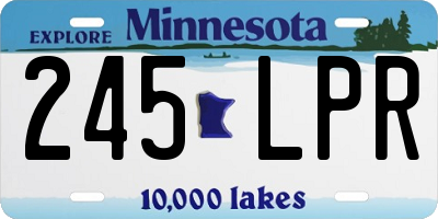 MN license plate 245LPR