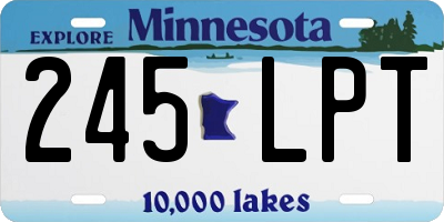 MN license plate 245LPT