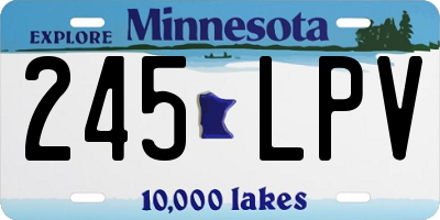 MN license plate 245LPV