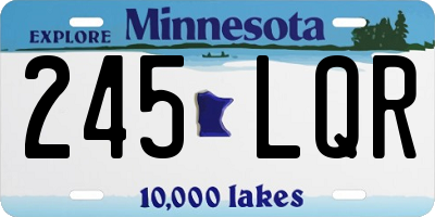MN license plate 245LQR