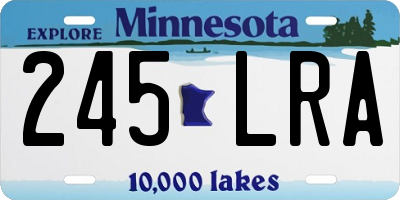 MN license plate 245LRA