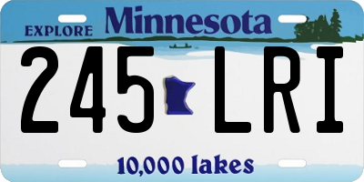 MN license plate 245LRI