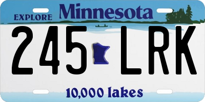 MN license plate 245LRK
