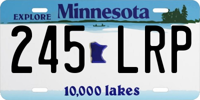 MN license plate 245LRP