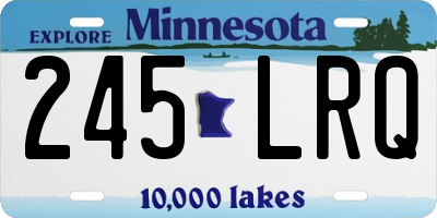MN license plate 245LRQ