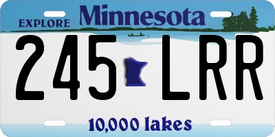 MN license plate 245LRR