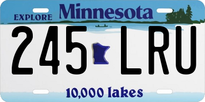 MN license plate 245LRU