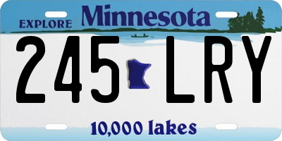 MN license plate 245LRY