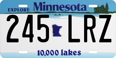 MN license plate 245LRZ
