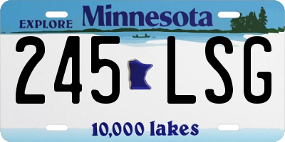 MN license plate 245LSG