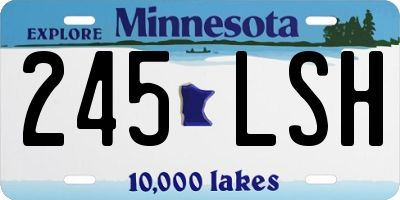 MN license plate 245LSH