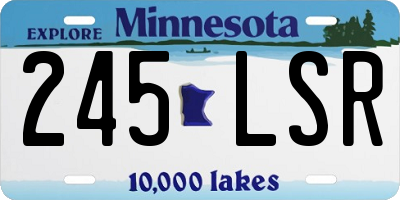 MN license plate 245LSR
