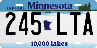 MN license plate 245LTA