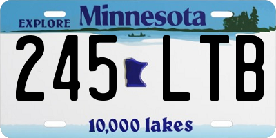 MN license plate 245LTB