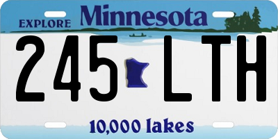 MN license plate 245LTH