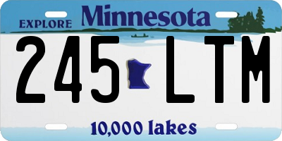 MN license plate 245LTM