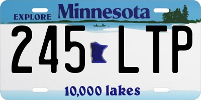 MN license plate 245LTP