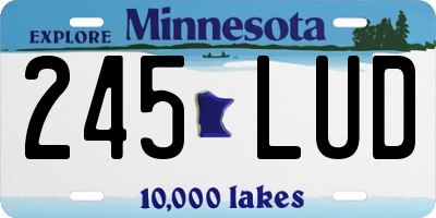 MN license plate 245LUD