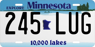 MN license plate 245LUG