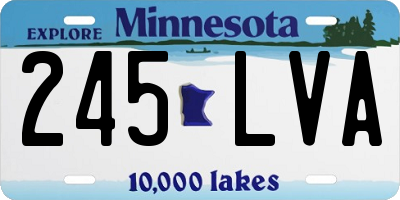 MN license plate 245LVA