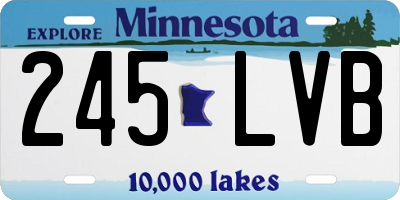 MN license plate 245LVB