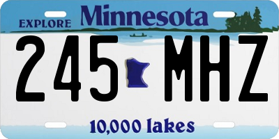 MN license plate 245MHZ