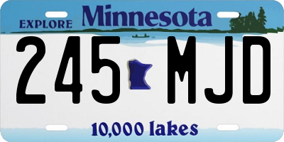 MN license plate 245MJD
