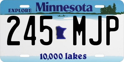 MN license plate 245MJP