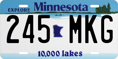 MN license plate 245MKG