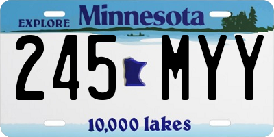 MN license plate 245MYY