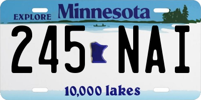 MN license plate 245NAI