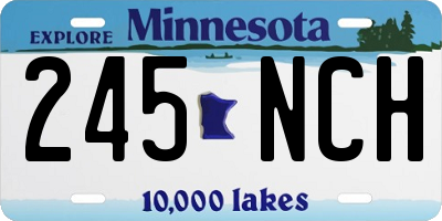MN license plate 245NCH