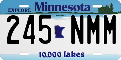 MN license plate 245NMM