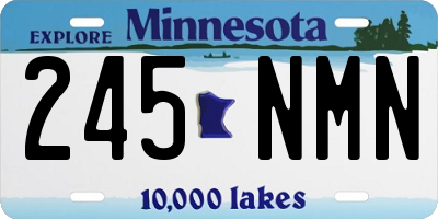 MN license plate 245NMN