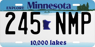 MN license plate 245NMP