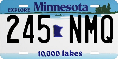 MN license plate 245NMQ