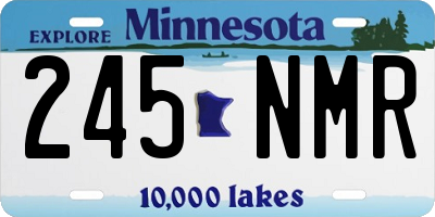 MN license plate 245NMR