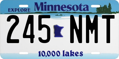 MN license plate 245NMT