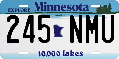 MN license plate 245NMU