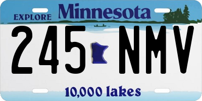 MN license plate 245NMV