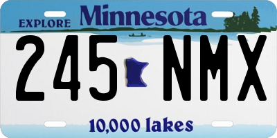 MN license plate 245NMX