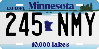 MN license plate 245NMY