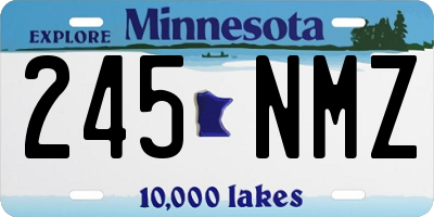 MN license plate 245NMZ