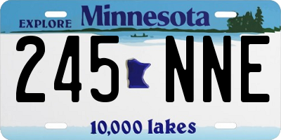 MN license plate 245NNE