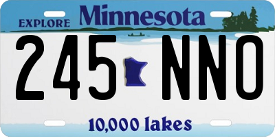 MN license plate 245NNO